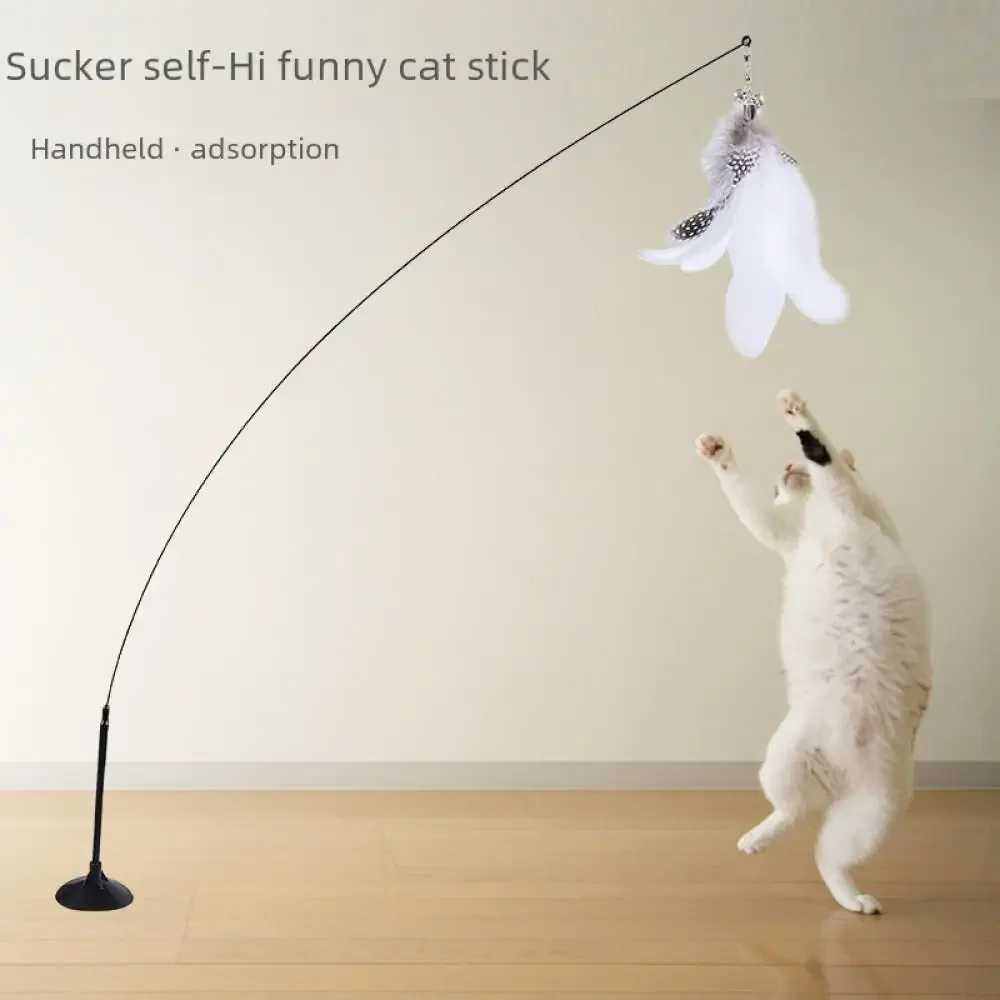 Humorous Cat Toy Feather Bell Automatic Stirring Engaging Playful Feline Gadget Entertainment Item Wholesale Price