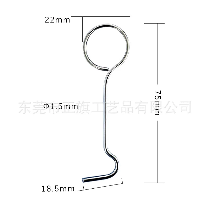 

50pcs Stainless Steel Drain Grate Puller Hook Key-Shaped Design For Quick Clog Removal Shower Drain Tool Bathroom