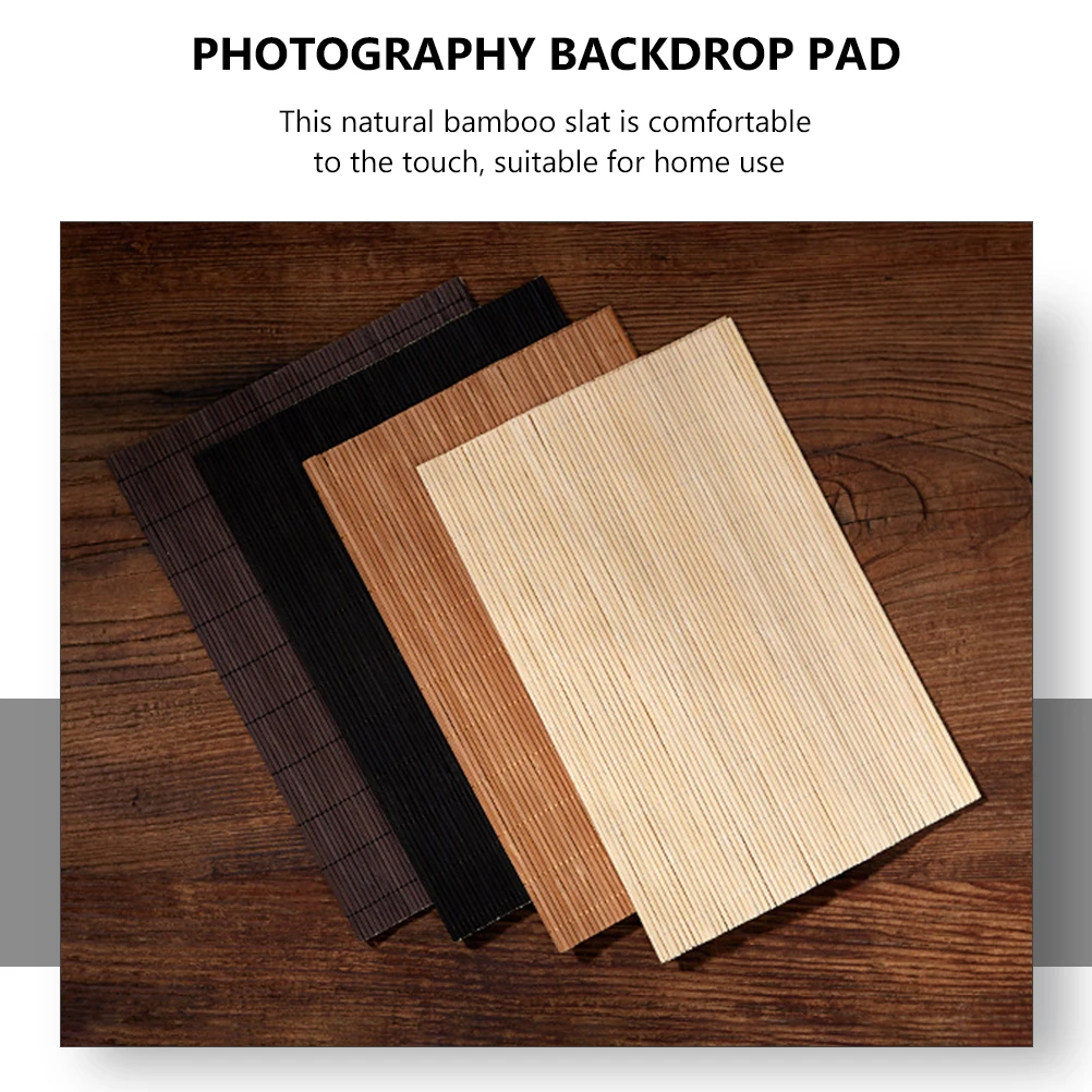 

Bamboo Mat Simple Tea Ceremony Photography Backdrop Pad Compact Home Office Desk Decor Bamboo