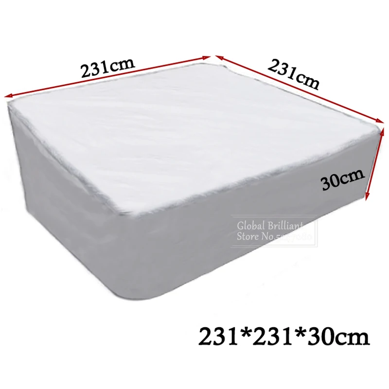 Universele 210D Oxford Vierkante Hot Tub Cover SPA Zwembad Badkuip Cover Waterdichte Zwembad Meubelbeschermer Stofkap