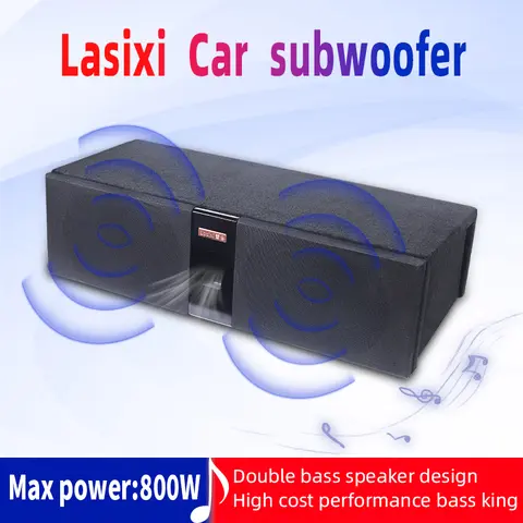 Car subwoofer with active power amplifier bass system audio modification trunk subwoofer dual 6X9 subwoofer speakers Peak 800W