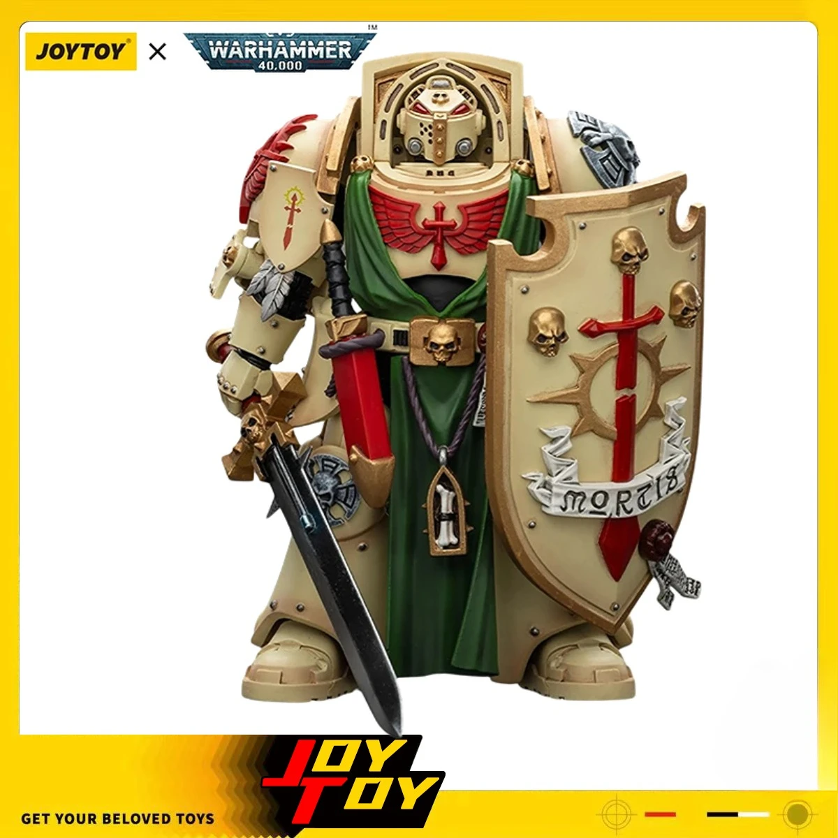 

JOYTOY Warhammer 40K Dark Angels Deathwing Knight 3 with Power Sword and Storm Shield Anime Toys 1/18 Action Figures