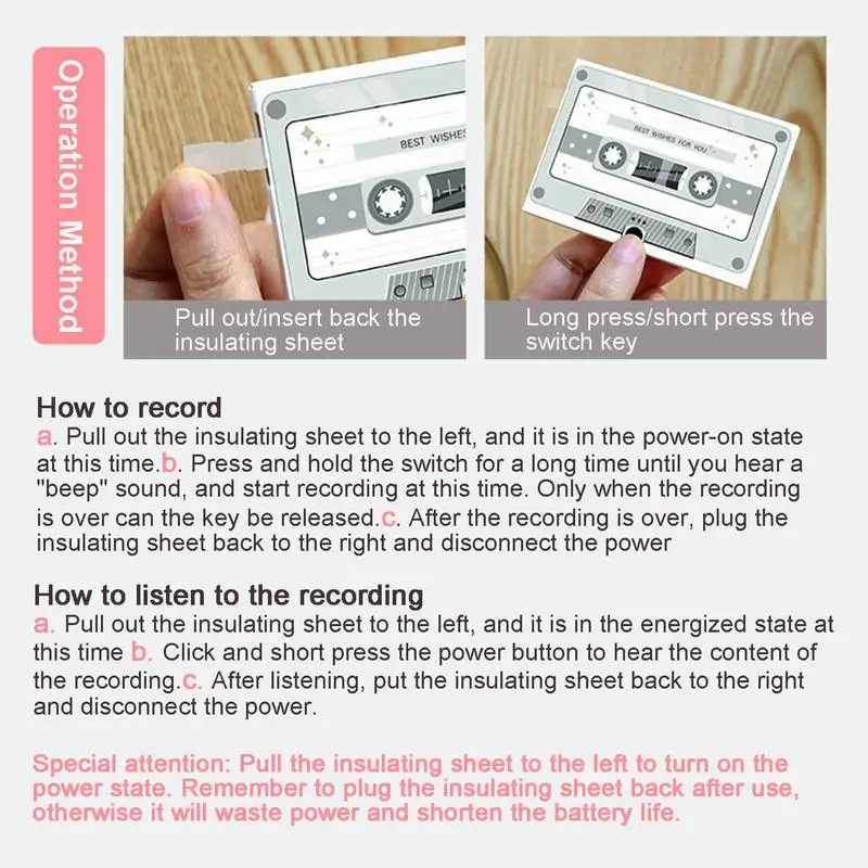 30 Seconds Photosensitive Sound Voice Audio Recording Voice Music Card Aniversary Birthday Gift Boyfriend Girlfriend Couple Gift