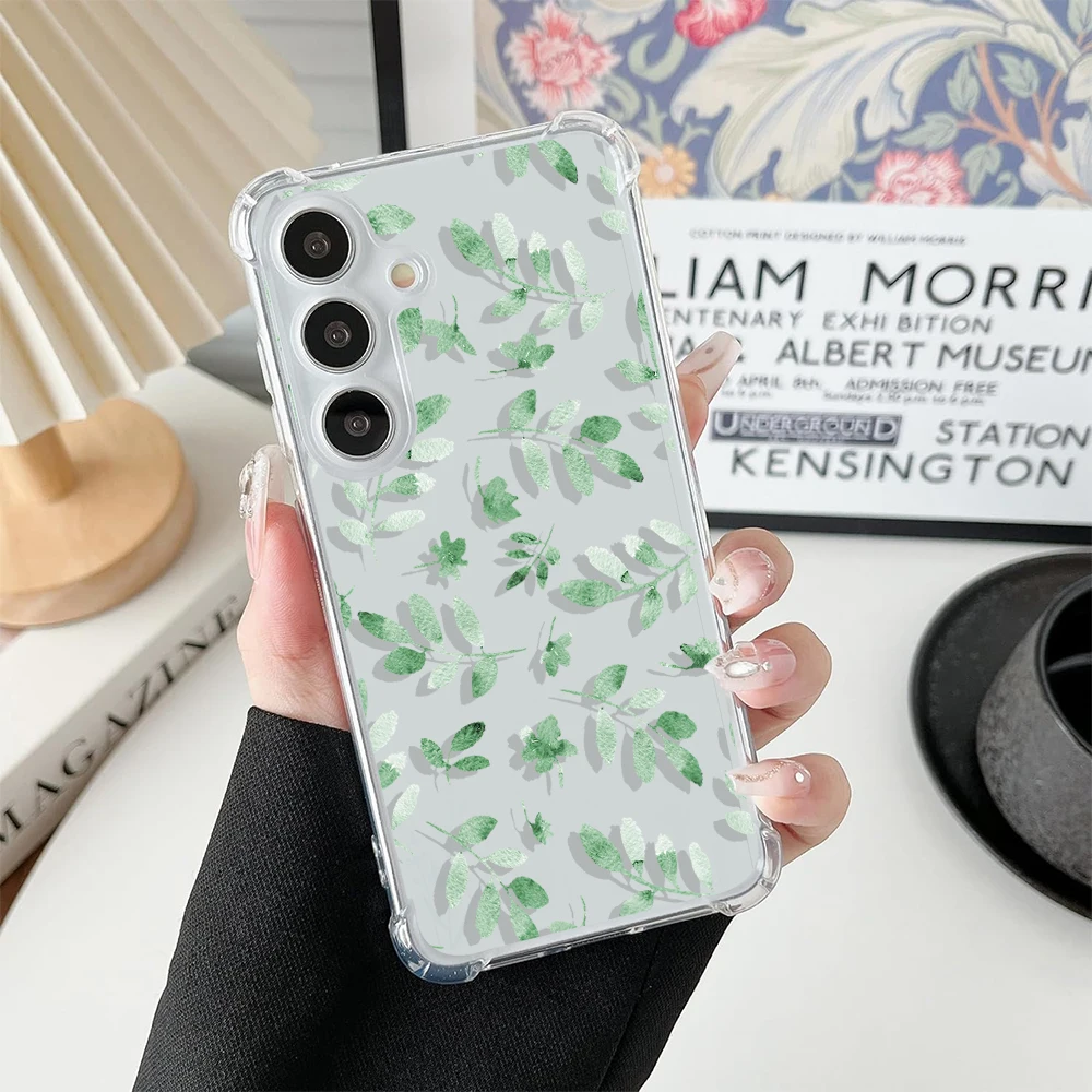 Summer Green Leaves Phone Case For XiaoMi RedMi 10 A 12 C 13 14 Note 10 S 11 12 13 Pro 14 Pro Plus 4G 5G Soft TPU Back Cover