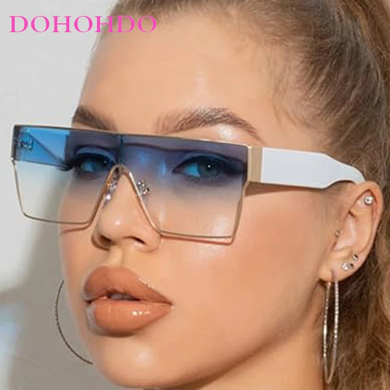 

Brand Designer Oversized Square Windproof Goggles Sunglasses Men Women Punk Vintage Travel Cycling Outdoor Sports Shades UV400