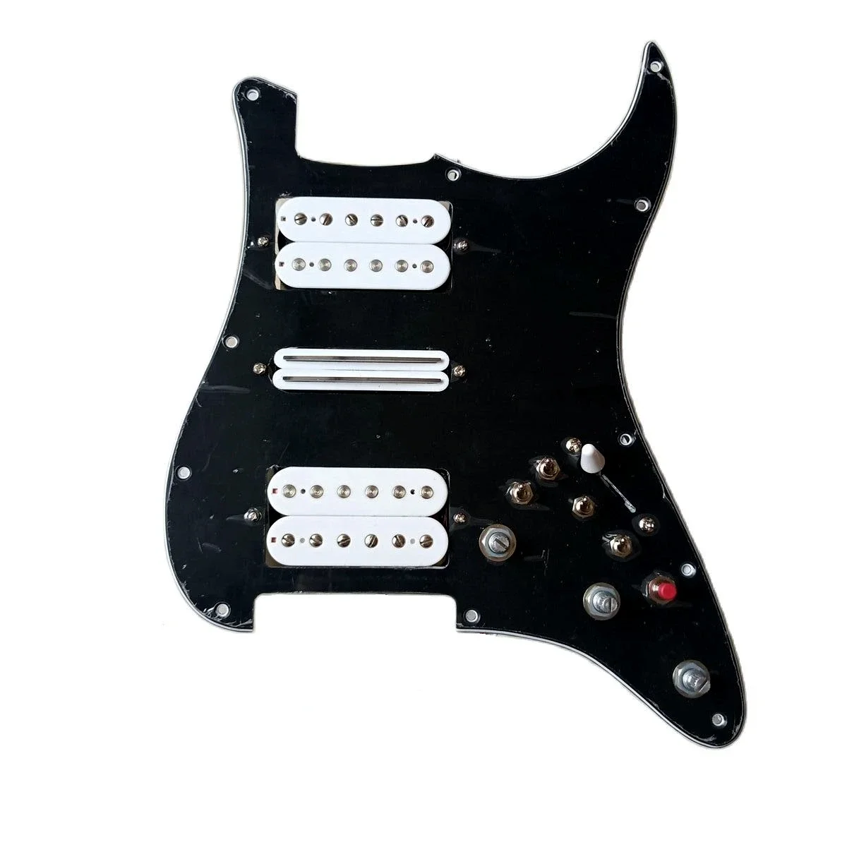 

HSH Upgrade Prewired Pickguard Pickups Set Multifunction Switch White LP Alnico 5 Humbucker Pickups 20 Style Combinations