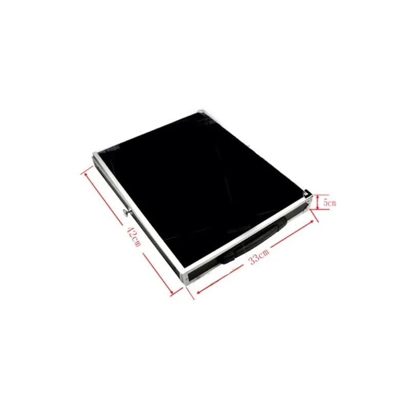 Magician Close-Up Case met lade, magnetische munt- en kaarthouder, 5 vakken, professionele magische close-up pad, goocheltrucs