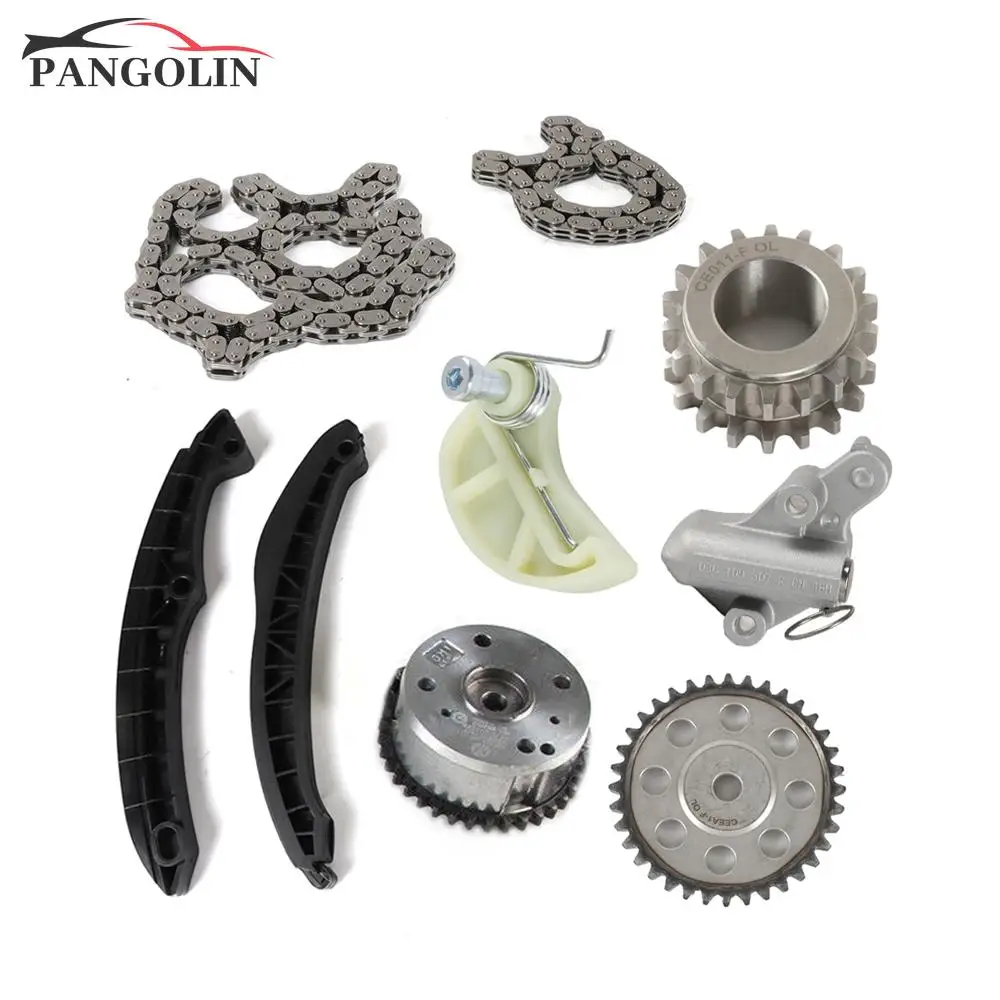 Timing Chain Kit with VVT Gear for AUDI A3 VW SKODA SEAT 1.4 TSI EA111 Engine 03C109088E 03C109158A 03C115230C