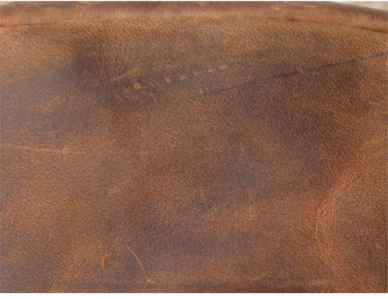 Mode Vintage Echt leder Herren kleine Telefon Umhängetasche Outdoor Freizeit wochen ende verrückte Pferd Rindsleder Mini Umhängetasche – Detail 19