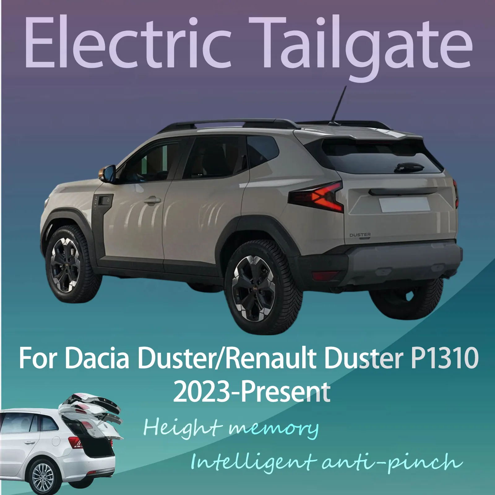 For Dacia Duster/Renault Duster P1310 2023-now Electric Modified Tailgate Intelligent Height Automatic Lifting Key-Controlled