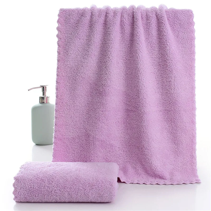 30x60cm Strong Absorbent Microfiber Face Towel High-density Coral Fleece Towel Quick Dry Clean Face Soft Cleaning Towel