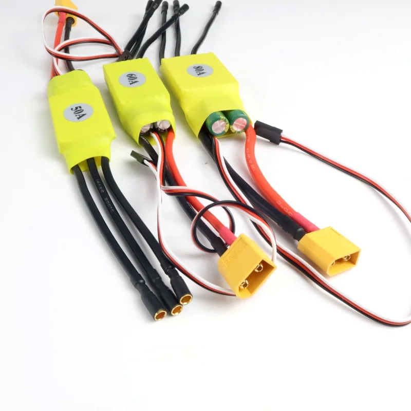 XXD HW50A 60A 80A Brushless Motor ESC Speed Controller with RC BEC for T-rex F450 Helicopter Boat FPV F450 Mini Quadcopter Drone
