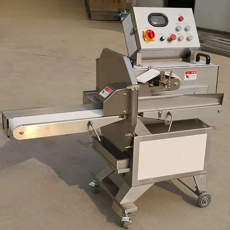 Electric Bacon Biltong Pork Ear Portion Cutter Cut Sausage Maker Deli Cooked Meat Salami Slicer and Slice Machine