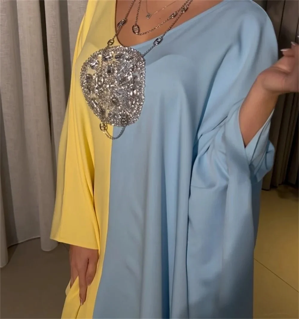 Perlenbesetztes V-Ausschnitt Partykleid Langes Maßgeschneidertes Festkleid Abendkleid Pastell Unisex Jersey Retro Dubai Saudi-Arabisches Abschlussballkleid Individualisiert 2026