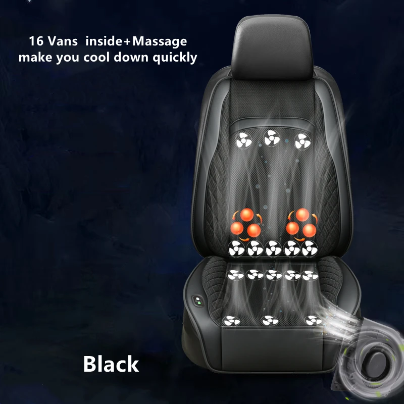 

1Pcs Car Ventilated Cooling Massage Seat Cushion For All Cars Automotive Adjustable Temperature 16 Vans Functional Powerful