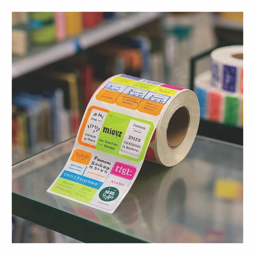 Hot Sale Custom Logo Sticker Sticker Roll Vinyl Sticker Paper Sticker Packaging