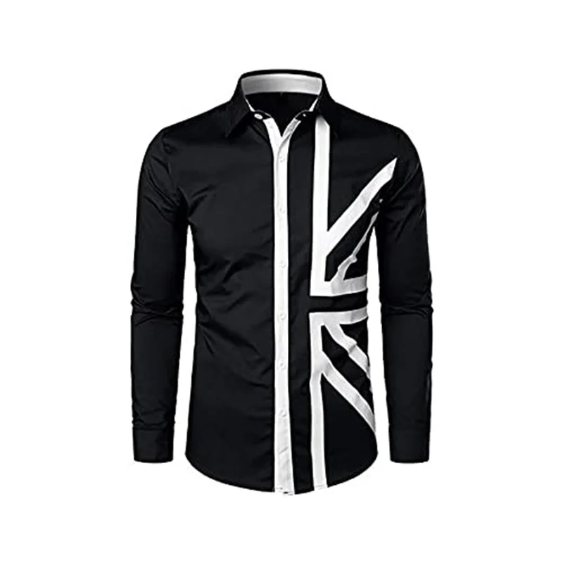 

Autumn Leisure Fashion Men's Long Sleeve Shirt 3D Minimalist Printed Shirt New Outdoor Business Casual Unisex Clothing Tops ﻿