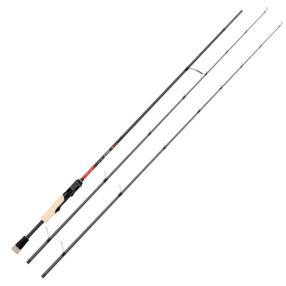 1.9M 2.1M Carbon Fiber Sea Bass Rod 2 Sections Two Piece Lure Fishing Pole Ultra Light Ultralight Fishing Spinning Rod