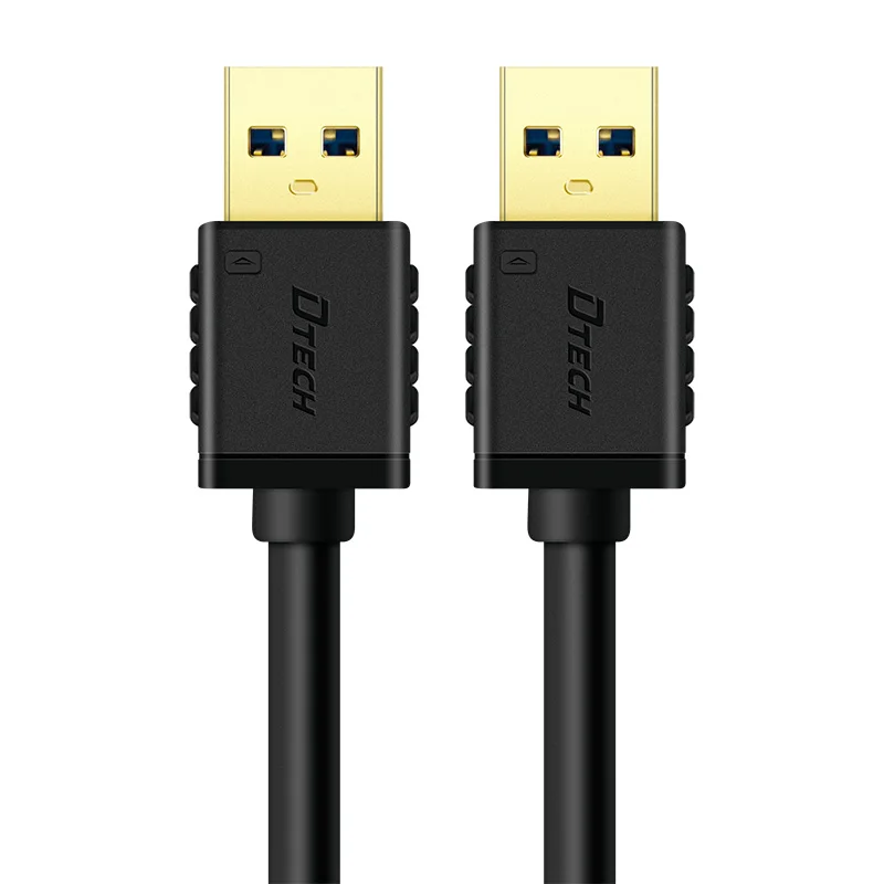 مايكرو USB 3.0 AM-AM كابل 4K أسود 0.5M 1M 1.5M 2M 5.5MM 5Gbps مطلية بالذهب PVC النحاس كابل USB للهاتف الماوس
