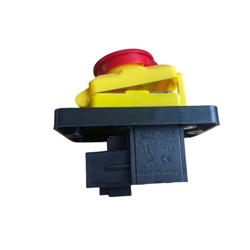 AB15-CK5 AC250V 4-Pin Start Stop No Volt Release مفتاح بـزر دفع مشترك لآلات الخشب والأشغال المعدنية