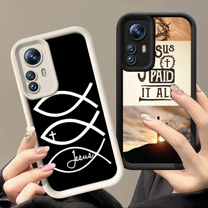 Christian Bible Jesus Phone Case For Redmi 9A 10A 9C 10C 12C 13C 14C 4G 9i 9T K30 K50 Pro K40 Gaming A1 A2 A3