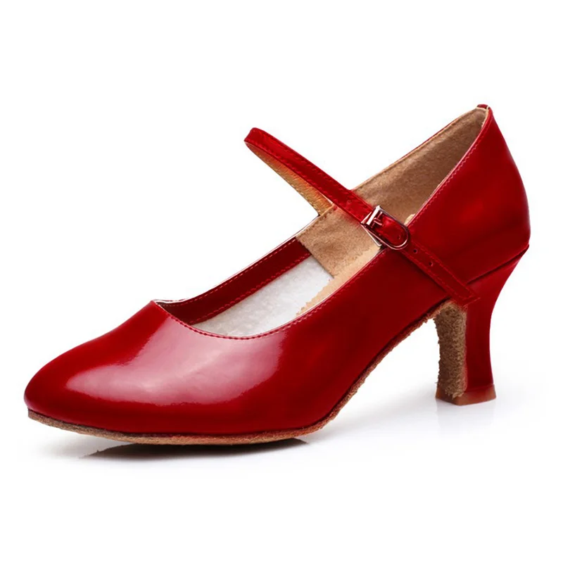 Chaussures de danse modernes à talons moyens pour femmes adultes, vêtements de danse carrés à semelles souples, chaussures de scène argentées Chacha latine pour femmes