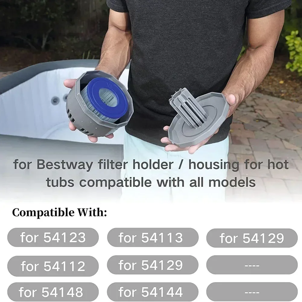 Swimming Pool Filter Cartridge Holder For InteX Lay-Z-Spa VIIntex VI Coleman SaluSpa Outdoor Swimming Pool Accessories