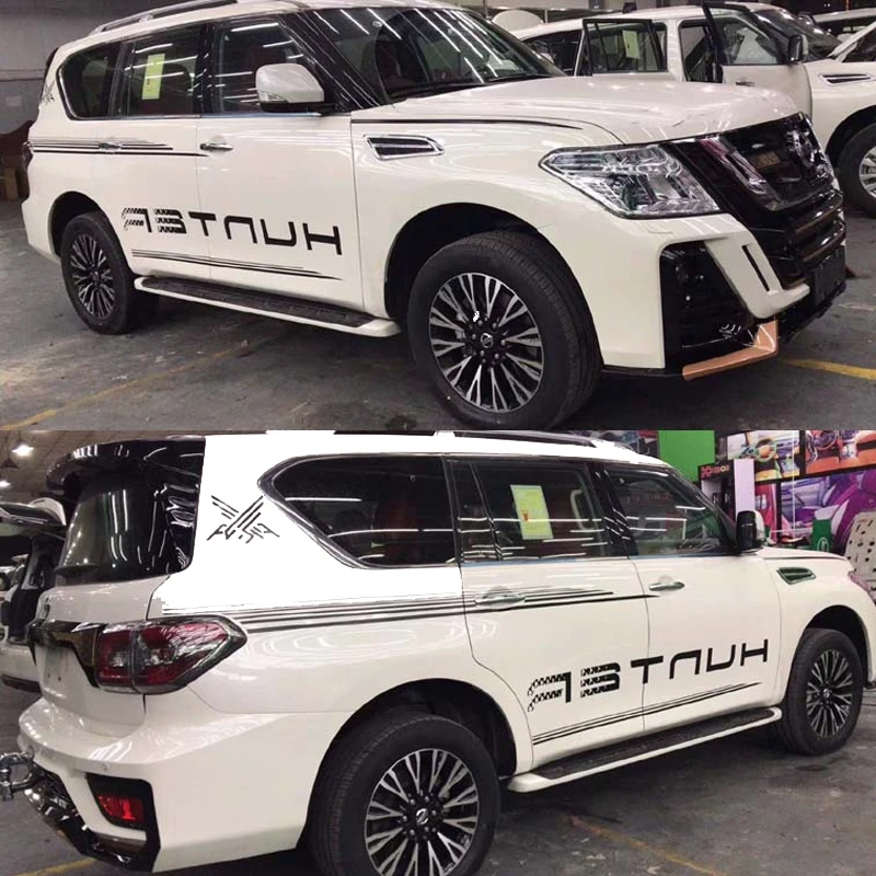 Car Sticker For Nissan Patrol Y62 Accessories Body Stripes Decals Custom Decoration Vinyl Graphics Decal Auto Tuning Accessories