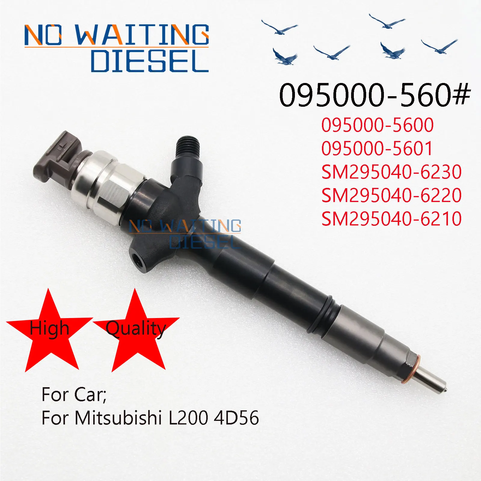 4pcs 1465A041 Common Rail Injector 095000-5600 Injection Systems 095000-5601 For Mitsubishi L200 4D56 0950005600