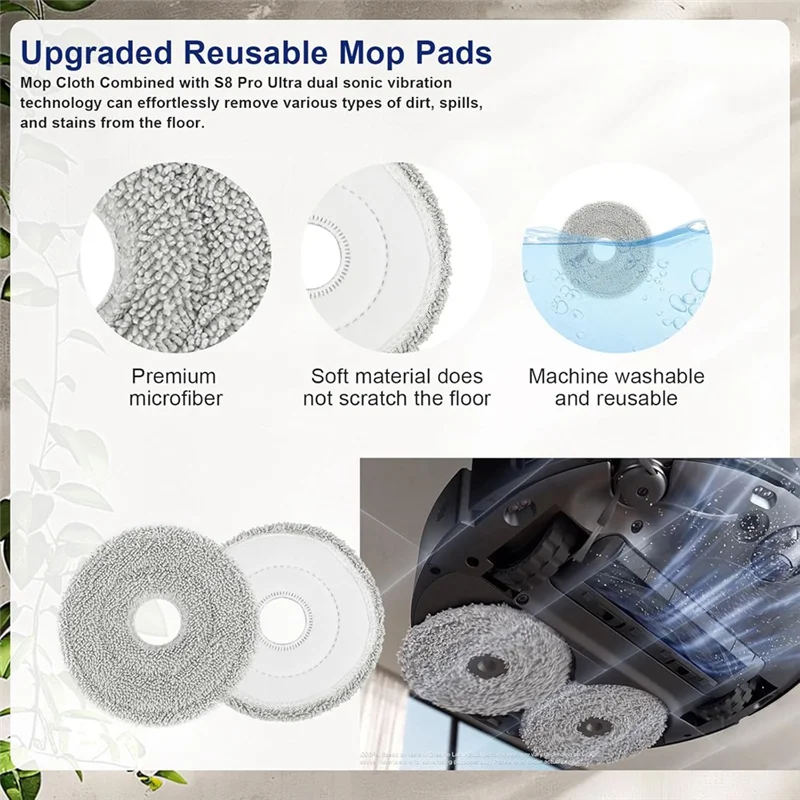 AB43-Zubehör für Dreame X40 Ultra Roboter Staubsauger Ersatzteile Hauptseitenbürste Hepa-Filter Mopp Pad Staubbeutel