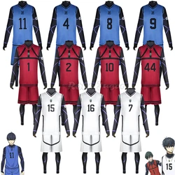 Blue Lock Jersey Football Club Sportswear Anime Isagi Yoichi Cosplay Costume Hyoma Chigiri Meguru Bachira Jumpsuit Vest Shorts