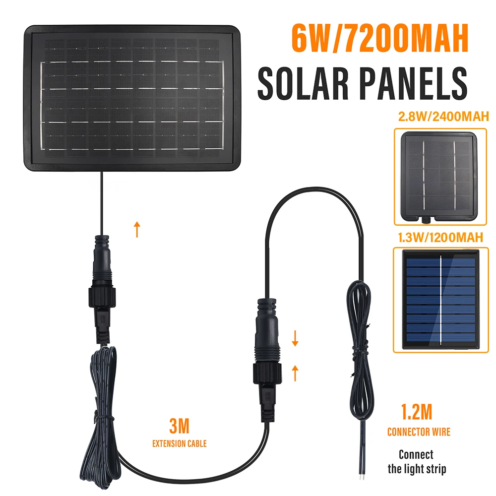 Solarpanel-Box-Controller, 24 V, wasserdicht, mit 8 Blitzmodi, Kabel, 2-poliger Stecker auf Buchse, LED-Lichterkette, Outdoor-Dekoration