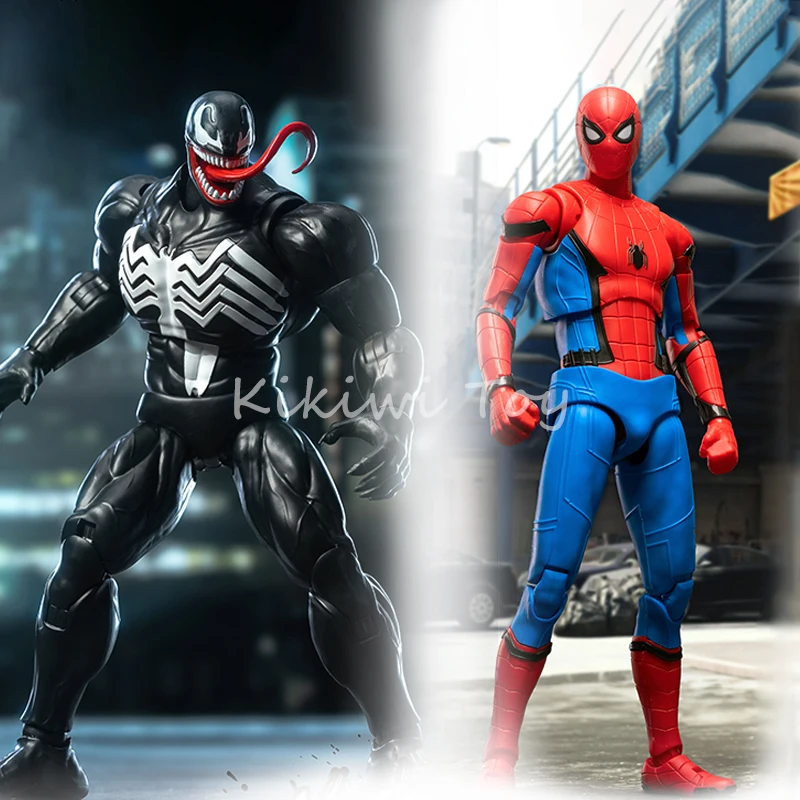 

Original Fondjoy Spider-Man Anime Figure Venom Figure Comic Version Spiderman Action Figure Gk Statue Model Collection Toys Gift