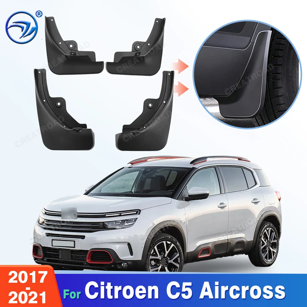 For Citroen C5 Aircross 2017 2018 2019 2020 2021 Fender Mudflaps Splash Guards Mudguards Mud Flaps Car Accessories