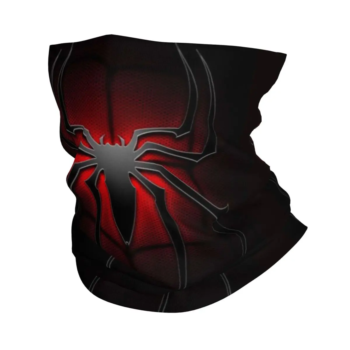 Custom Red Spider Bandana Neck Gaiter for Hiking Hunting Men Women Wrap Scarf Web Balaclava Warmer