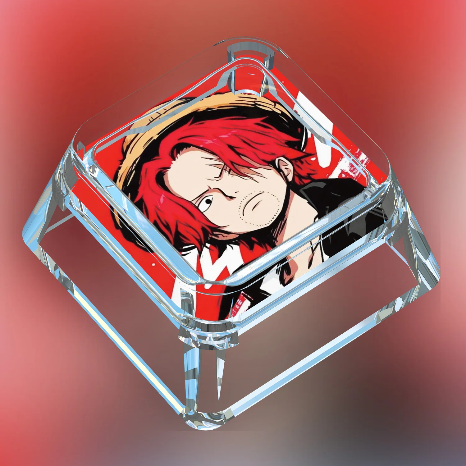 10종 원피스 로로노아 조로 기계식 키보드 키캡 루피 투명 광투과 기계식 키캡 선물 장난감