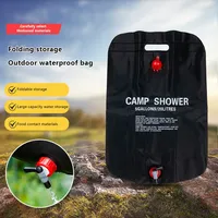 20L Outdoor Bath Water Bag Solar Heating Camping Shower Bag Camping Water Bag For Camping Beach Swimming Outdoor Traveling