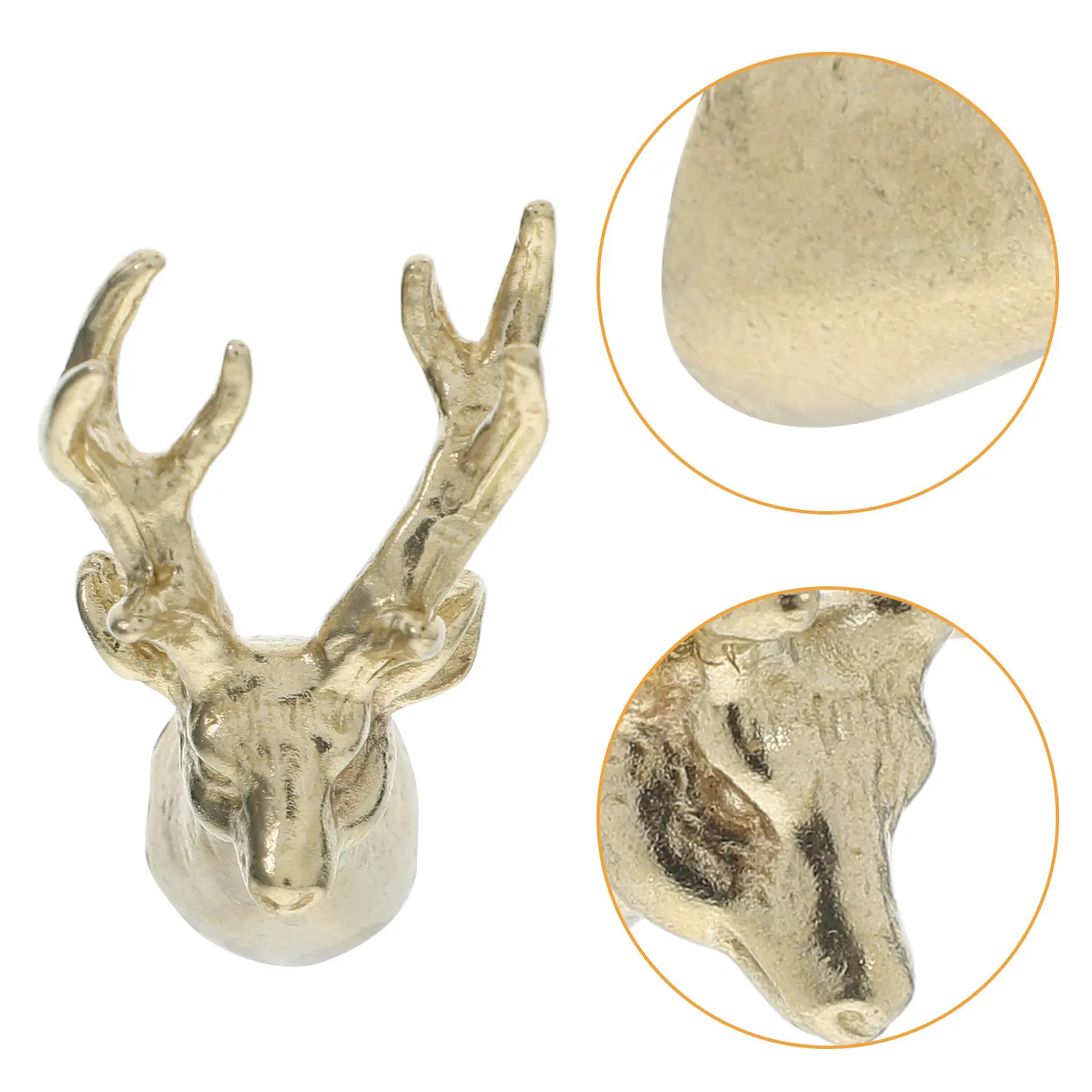 Deer Head Drawer Pulls Cabinet Door Handles Elegant Rustic Decorative Hardware for Dresser Wardrobe Bookcase Kitchen Furniture