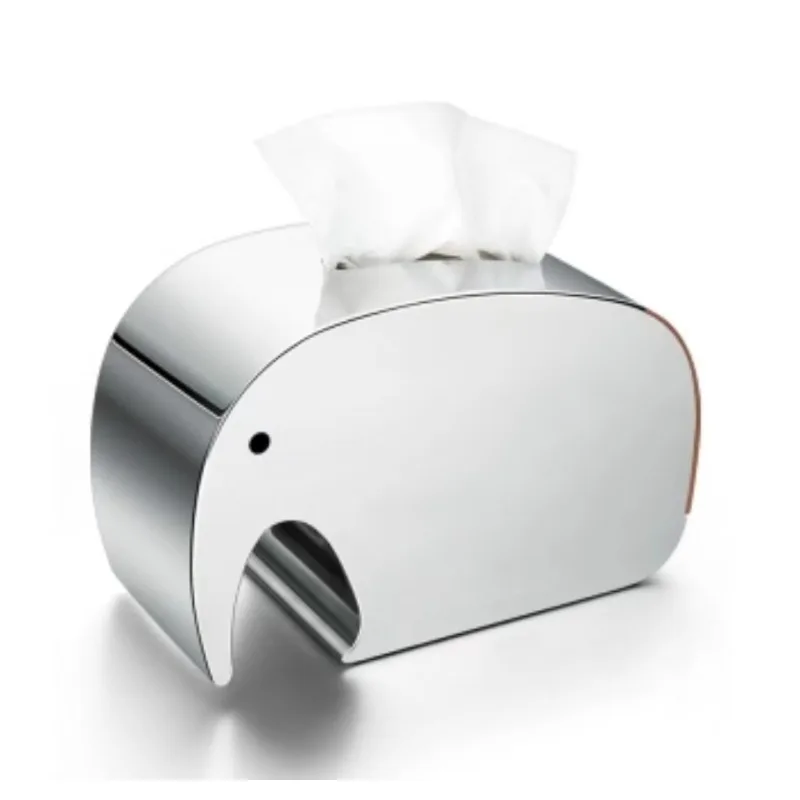 

Stainless steel tissue box gift creative pumping carton living room model room storage face towel