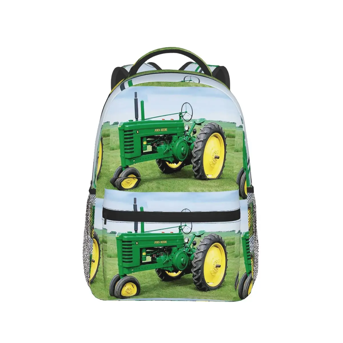 

John Deere Styled Tractor And Quot Backpack Daypack Large Capacity Children BookBag School Bag Shoulder Bags for Men Women