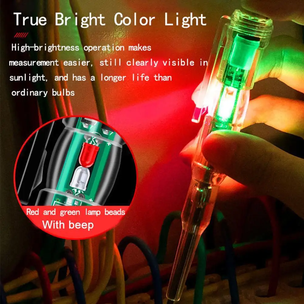 2026 New Professional Voltage Tester Pen Circuit Tester Electrical Screwdriver Voltmeter Power Detector Pen For Test Electricity