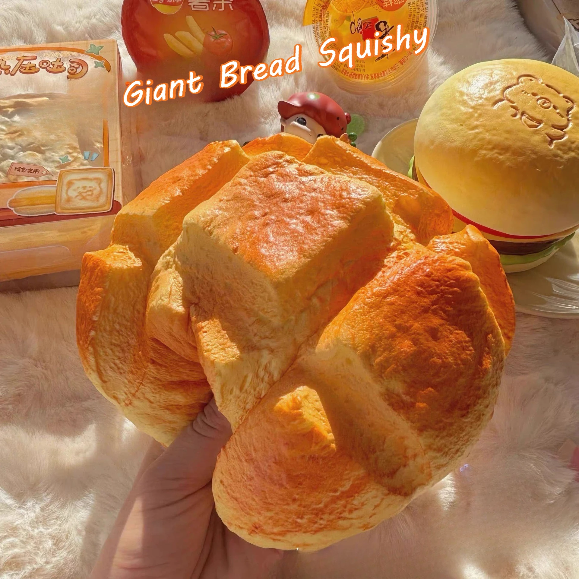Juguete Antiestrés de Pan Gigante Súper Suave, de Rebote Lento, para Niños y Adultos, Regalo Único y Divertido