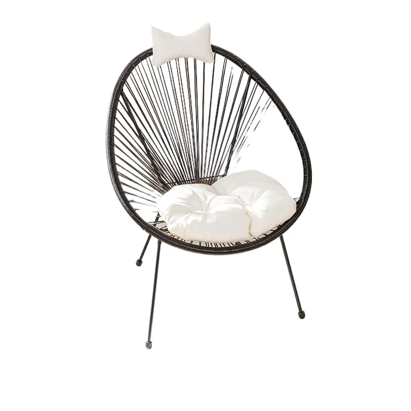 

Balcony Garden Small Table and Chair Three-piece Outdoor Leisure Rattan Chair Household Garden Reading Table and Chair