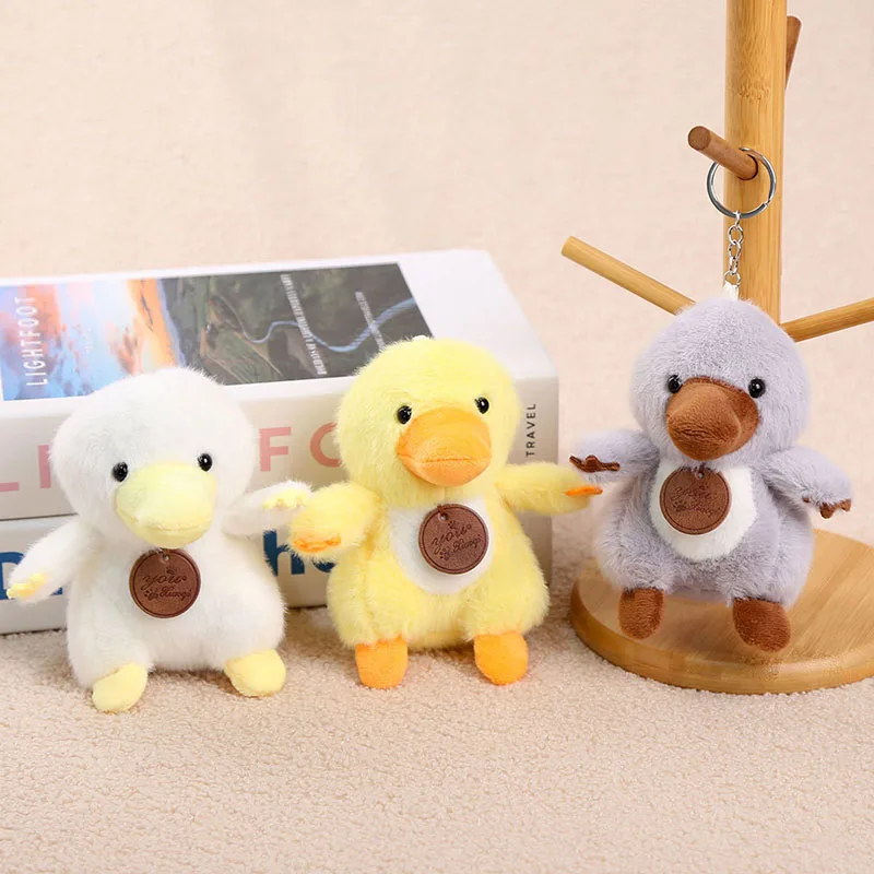 

Cute Fluffy Duck Plush Keychain Soft Stuffed Cartoon Duck Doll Bag Pendant Charm Backpack Ornament Gift for Girls Kawaii Friends