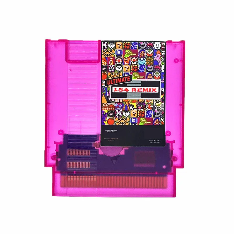 The Ultimate for Remix 154 in 1 NES Game Cartridge, E@rthbound FinalFantasy123 Faxanadu Megaman123456