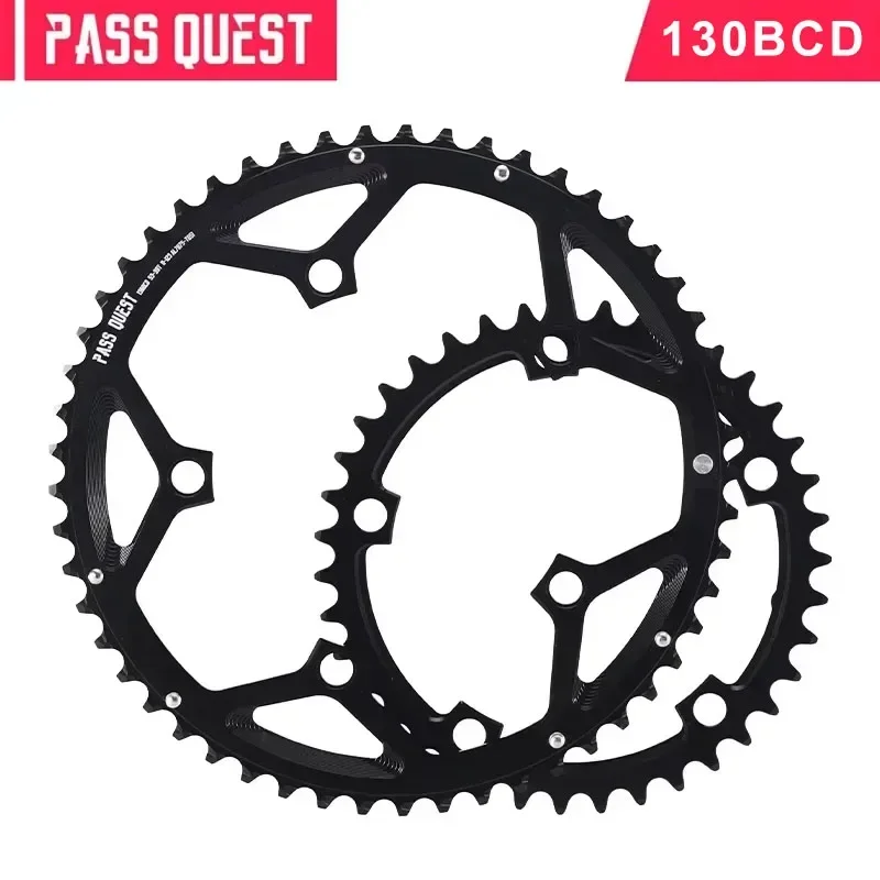 130BCD 2X Five-Claw Foldable Round Chainrings 11-12 Speed Compatible, 53T-56T for Road Bikes view 4