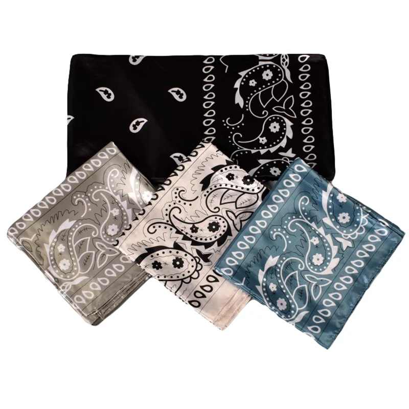 2023 European and American Fashion New 90-Color Tin Size Cashew Flower Square Scarf