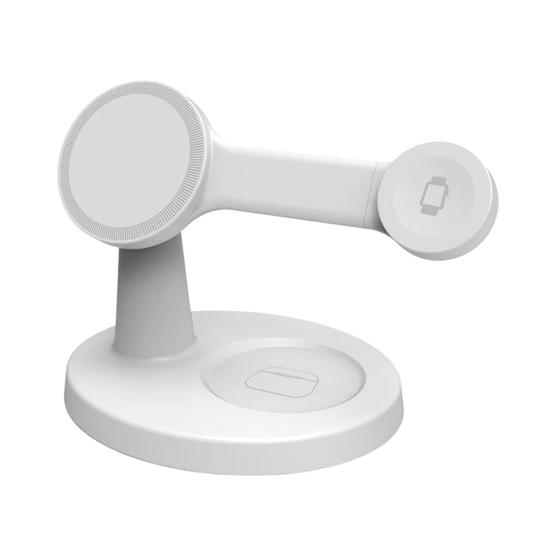 -BOFF 3 في 1 حامل شاحن لاسلكي مغناطيسي لهاتف آيفون 16 15 14 برو ماكس ساعة 9 8 برو محطة شحن سريعة