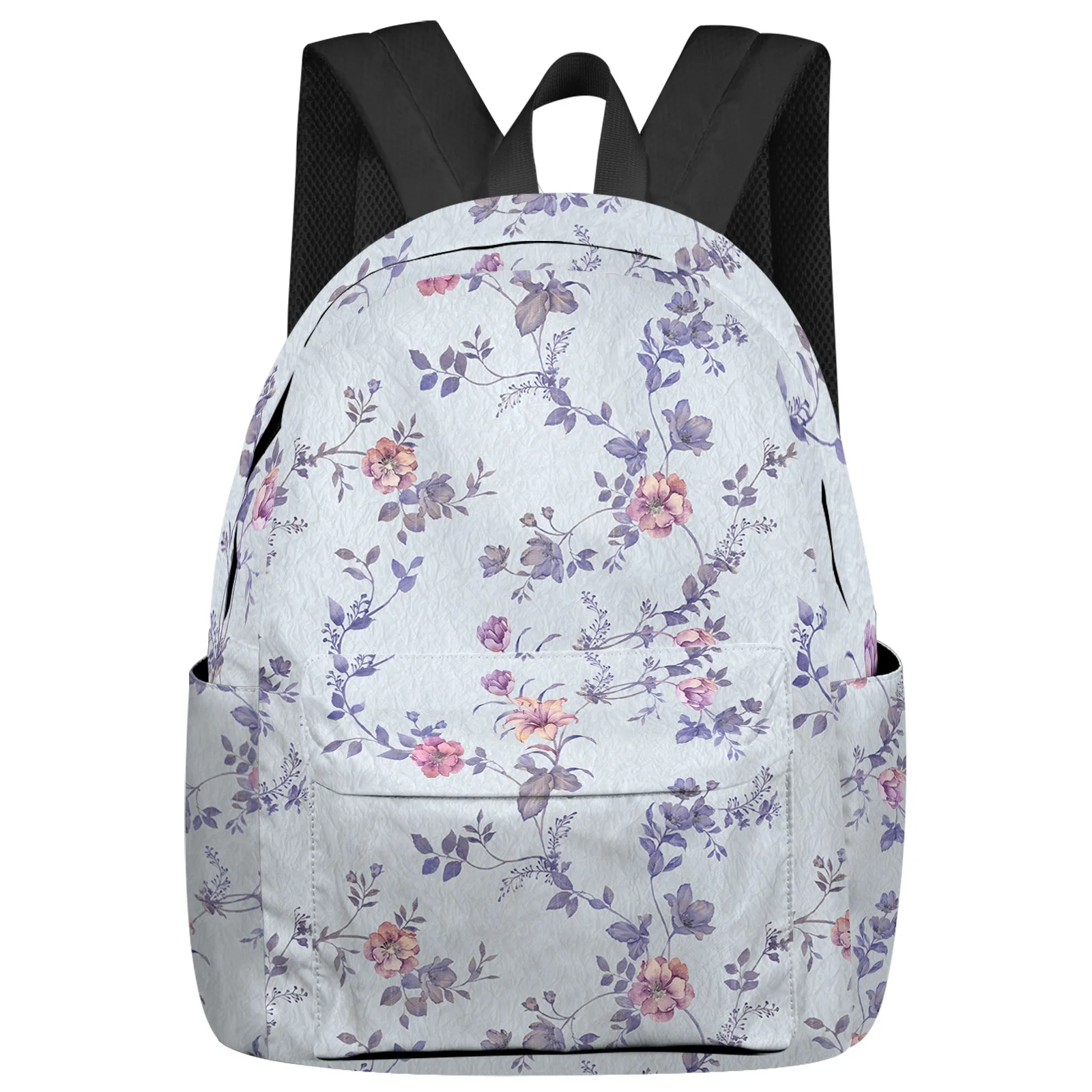 Flower Plant Cherry Blossom Magnolia Student School Bags Laptop Custom Backpack For Men Women Female Travel Mochila