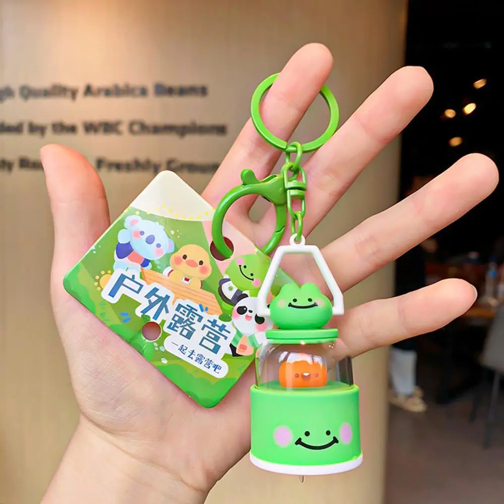 Creative Cute Outdoor Camping Light Car Key Chain Cartoon Pig Light Pendant Keychain Animal Blue Women Doll Bag Bear Frog G T0X7